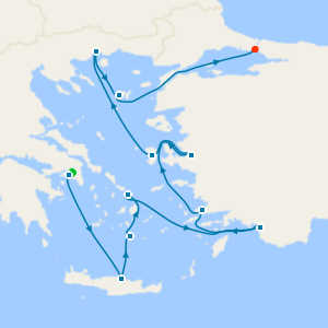 Aegean & Turkish Awakening from Athens with Stay