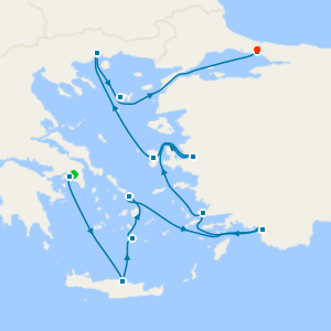 Aegean & Turkish Awakening with Athens and Istanbul Stays