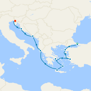 Aegean to Adriatic Passage from Istanbul with Stay
