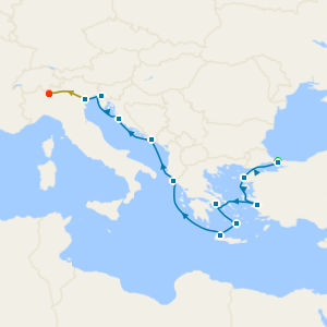 Lake Como, Venice & Istanbul Stays with Aegean to Adriatic Passage