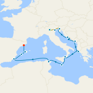 Adriatic to the Balearics with Lake Garda & Venice Stays