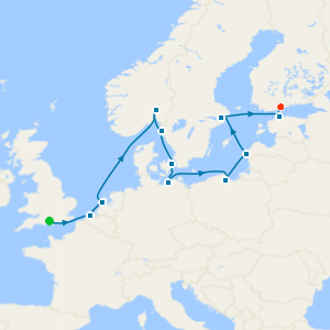 North & Baltic Sea Capitals from Southampton to Helsinki with Stay