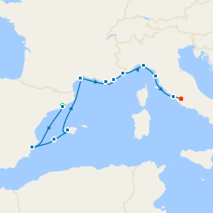 Radiant Rivieras with Barcelona & Rome Stays