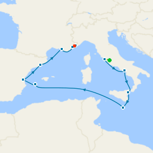 Mediterranean Medley with Rome & Nice Stays