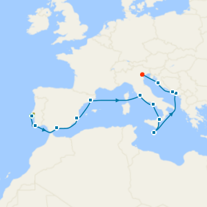 Atlantic to Adriatic Sea from Lisbon with Stay