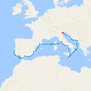 Atlantic to Adriatic Sea with Lisbon and Venice Stays