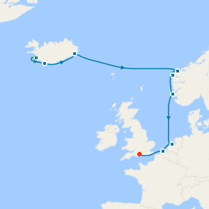 Icelandic & Nordic Stars from Reykjavik to Southampton with Stay