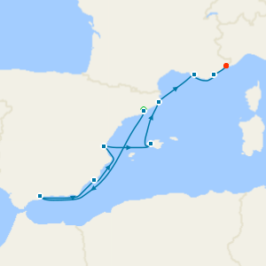 Western Mediterranean from Barcelona with Stay 