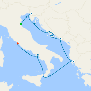 Italy, Croatia & the Adriatic from Ravenna