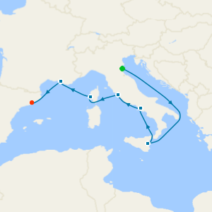 Italy & France from Ravenna