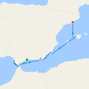 Viva Espana from Malaga to Barcelona