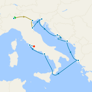 Lake Como, Venice & Rome Stays with Italy, Croatia & the Adriatic from Ravenna