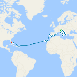 Grand Adriatic to Caribbean Isles from Fusina (Venice)