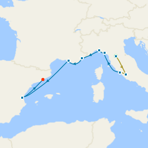 Florence & Rome Stays with Italy, Spain & French Riviera from Rome