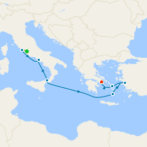 Greek Isles & Italy with Rome and Athens Stays