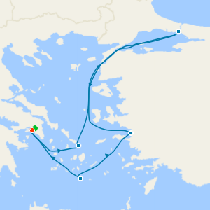Greek Isles & Turkey from Athens with Stay