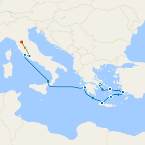 Athens, Rome & Florence Stays with Best of Greece