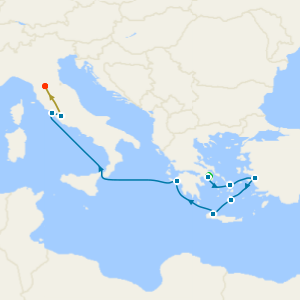 Athens, Rome & Florence Stays with Best of Greece