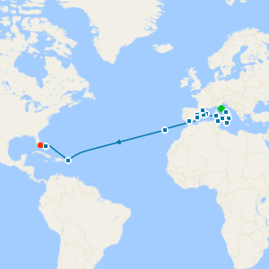 Grand Europe to the Caribbean from Rome (Civitavecchia)