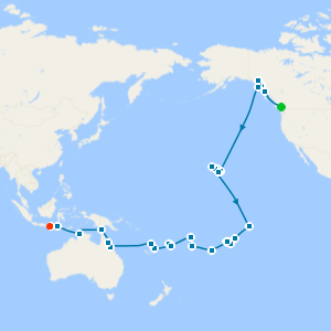 Grand Alaska to Asia Adventure from Vancouver