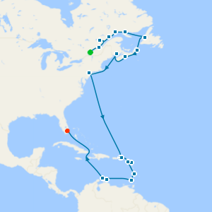 Grand Canada & Caribbean Isles from Montreal