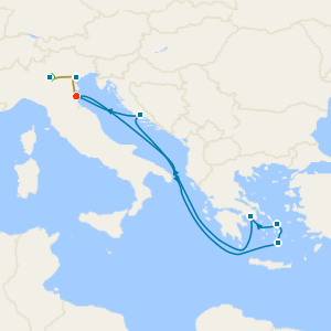 Lake Garda, Venice Stays with Greek Isles from Ravenna