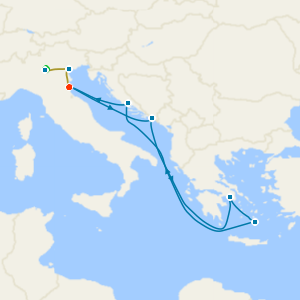 Lake Garda, Venice Stays with Greece & Croatia from Ravenna