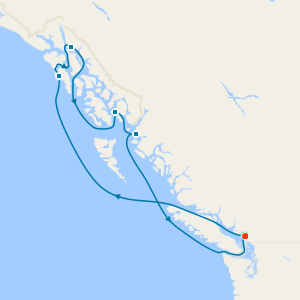 Alaska Inside Passage from Vancouver with Stay