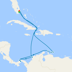 Panama Canal & Southern Caribbean with Miami Beach Stay