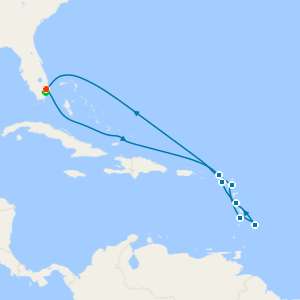 Best of Southern Caribbean Holiday with Miami Beach Stay