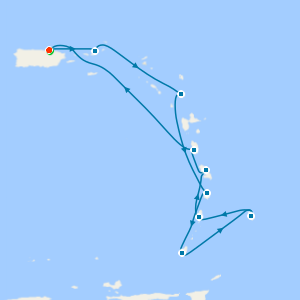 Southern Caribbean Intensive from San Juan with Stay