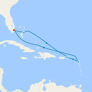St. Thomas, Antigua & Bahamas with Miami Beach Stay