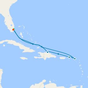 Puerto Plata, Tortola & St. Maarten with Miami Beach Stay