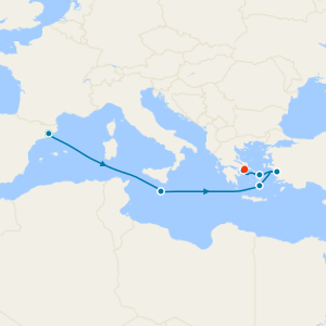 Greece, Malta & Turkey with Barcelona and Athens Stays