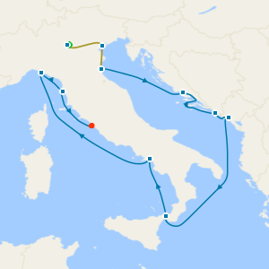 Lake Garda & Venice Stays with Best of Italy & Croatia Voyage