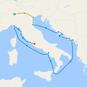 Lake Como, Venice & Rome Stays with Best of Italy and Croatia Voyage