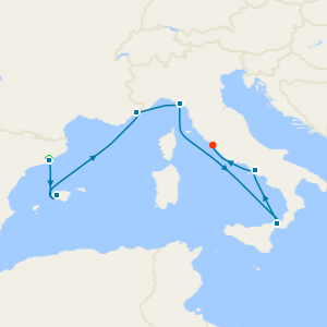 Italy, France & Spain from Barcelona with Stay