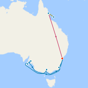 4Nt Cairns Reef, Rail & Rainforest Tour, Sydney & Australia Wine Route