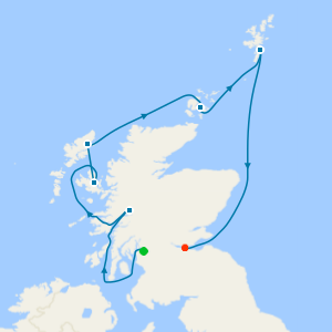 Shetland, Orkney & Hebrides from Glasgow to Edinburgh