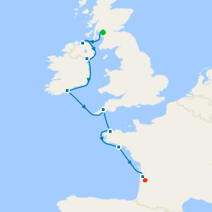 From the Irish Sea to the Bay of Biscay from Glasgow to Bordeaux