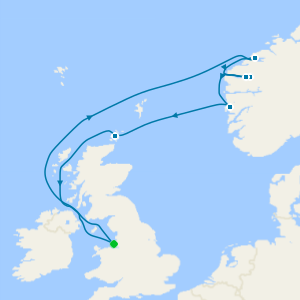 Scenic Landscapes of the Norwegian Fjords from Liverpool