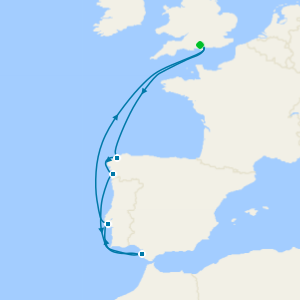 Northern Spain with the Solar Eclipse from Southampton