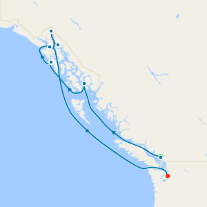 Alaska Awe from Vancouver to Seattle with Stay