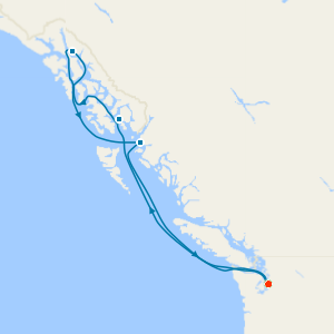 Seattle, Juneau & Canadian Coasts with Stay