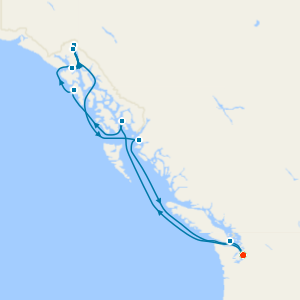 Inside Passage Alaska & Canadian Coasts from Seattle with Stay