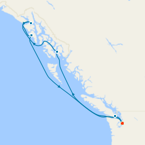 Alaskan Inside Passage & Canadian Coast from Seattle with Stay