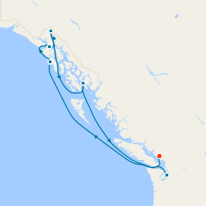 Sitka, Hubbard Glacier & Ketchikan with Seattle and Vancouver Stays