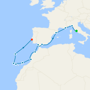 Rivieras & Minarets Fly Cruise from Rome