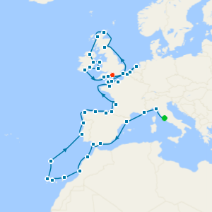 Grand Classic Europe Connoisseur Fly Cruise from Rome to Southampton