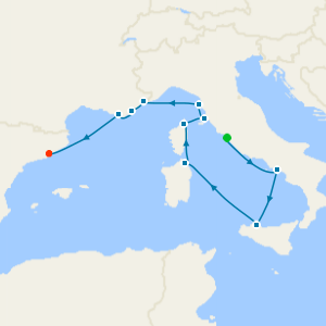 Italy & France Spotlight Fly Cruise from Rome